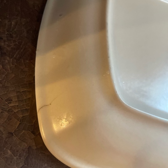 MCM platter blue flowers brown unique MCM style!!! - Picture 6 of 6